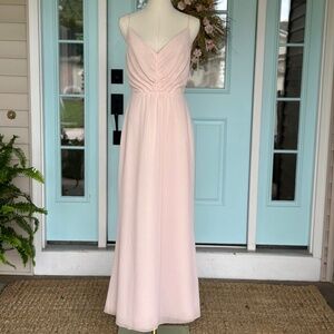 Jim Hjelm Chiffon Light Pink Dress Size 8